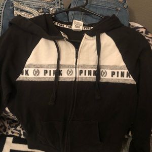 Black Zip sweater. XS